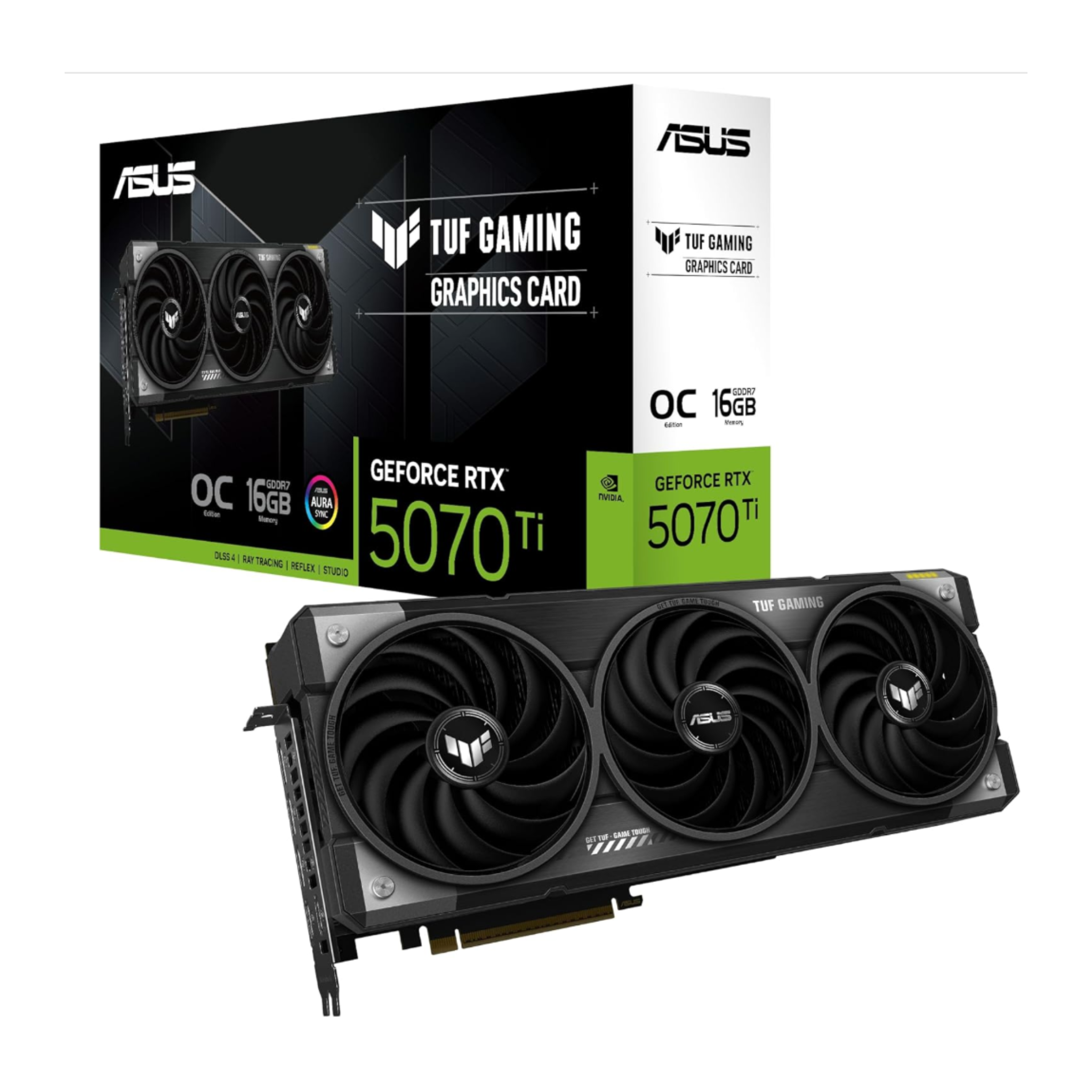 Tarjeta de Video ASUS TUF GAMING GeForce RTX 5070 TI 16GB GDDR7 OC Edition