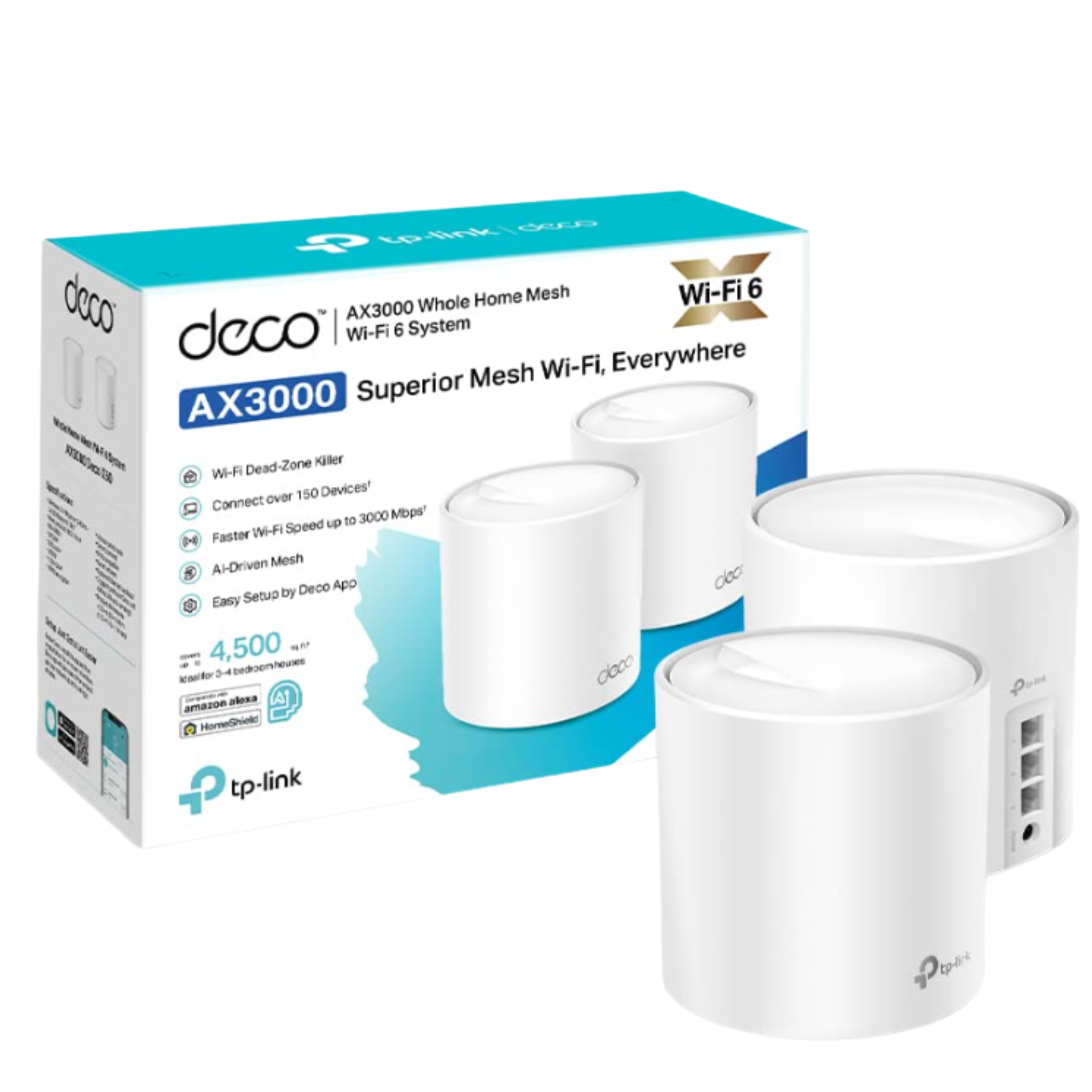 WIFI TP LINK AX3000 MESH DECO X50 (2-PACK)