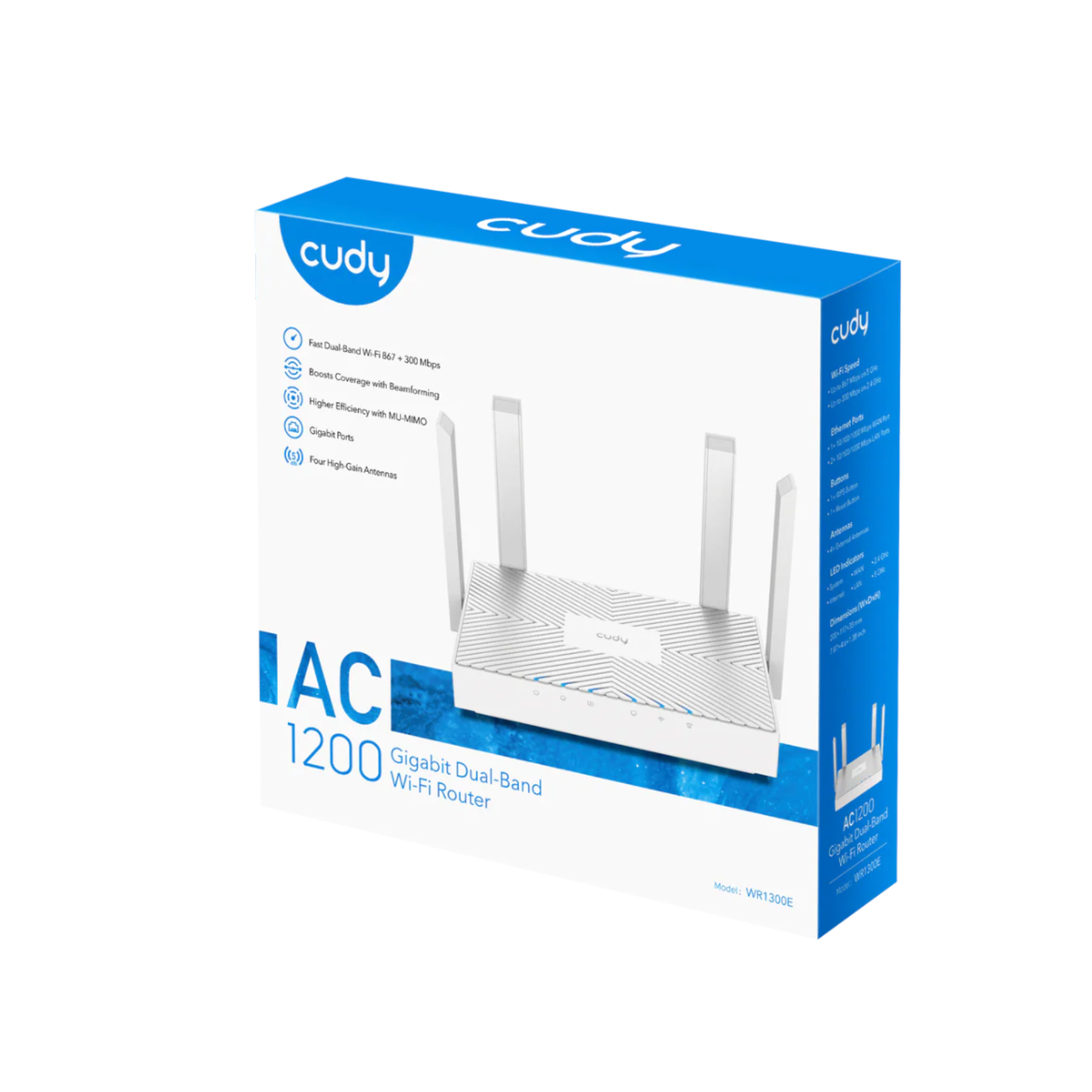 ROUTER CUDY WR1300E AC1200 MESH GIGABIT