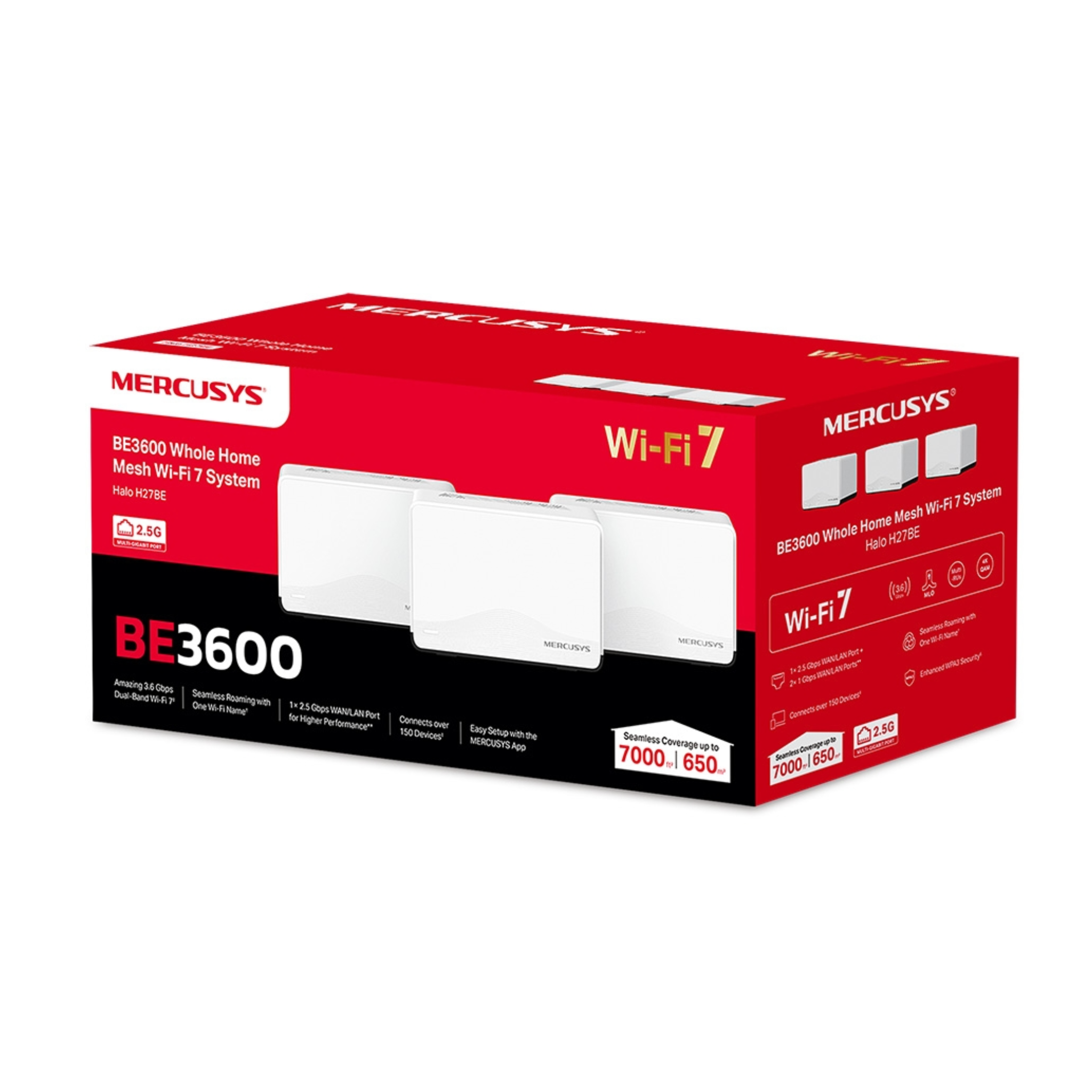 ROUTER MERCUSYS HALO BE3600 H27BE (3-PACK)