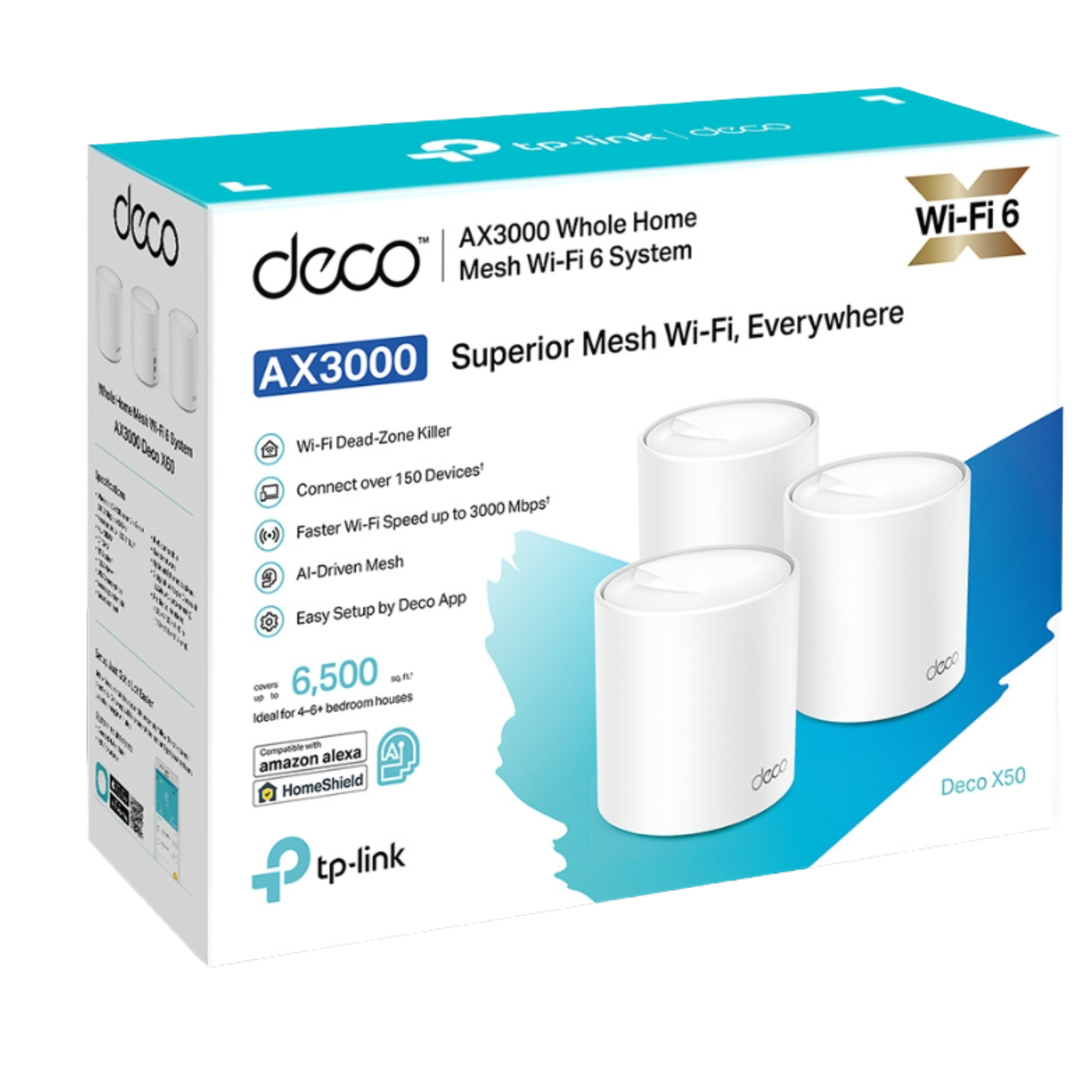WIFI TP LINK AX3000 MESH DECO X50 (3-PACK)