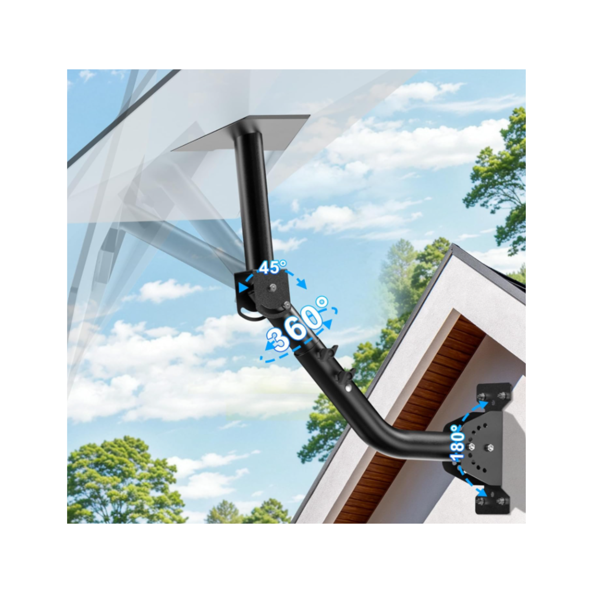 Montaje Starlink, Gen 3 rotación de 360°, inclinación de 180° y 45°