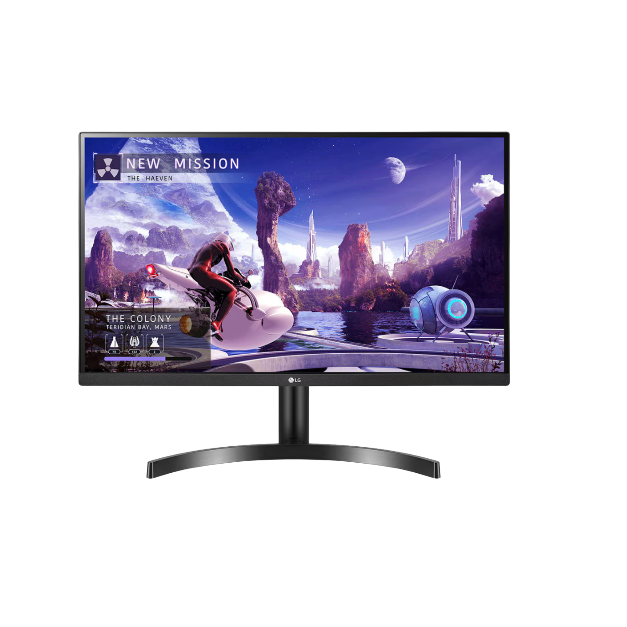 MONITOR 27" LG 27QN600-B 75 HZ HDMI PLANO SLIM