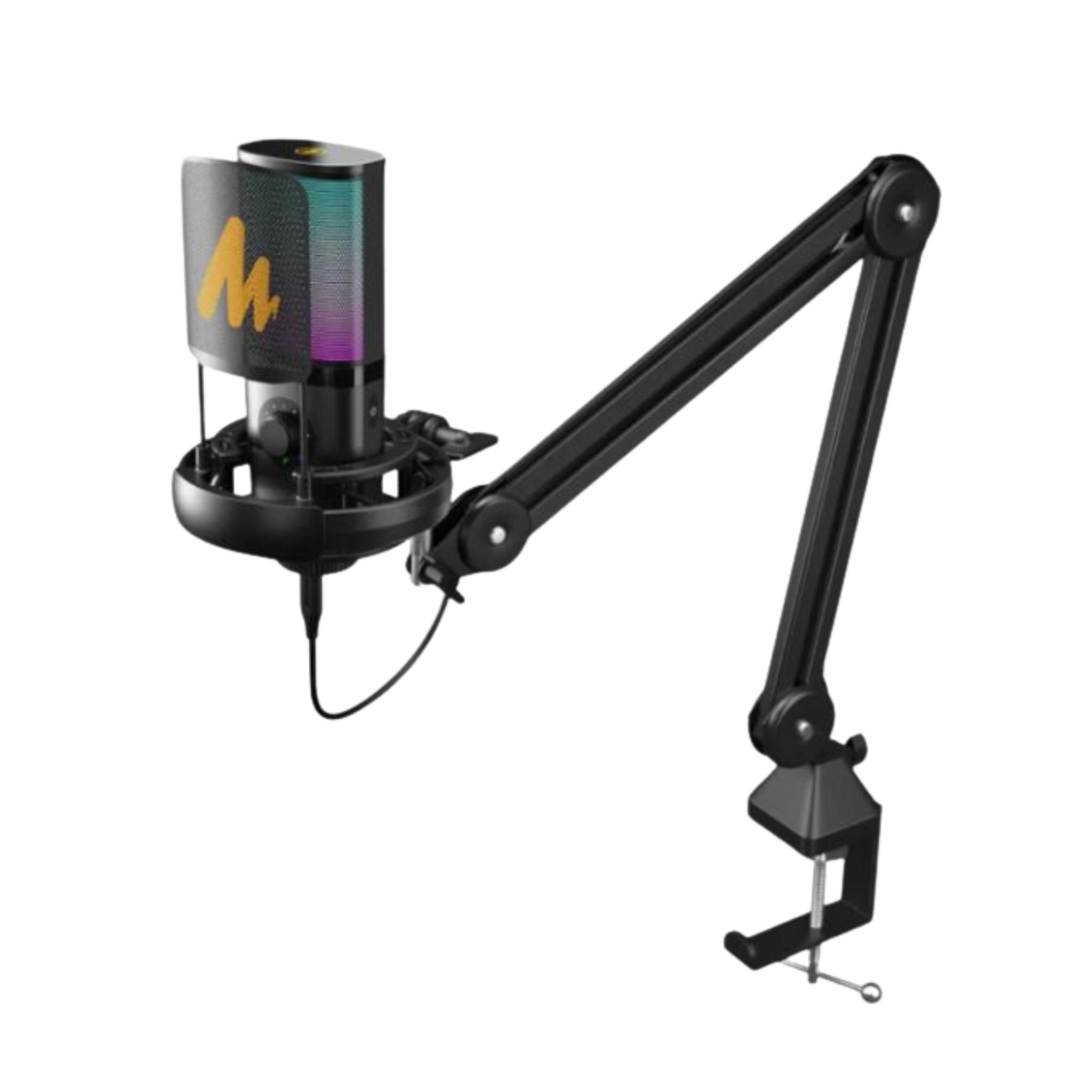 MICROFONO MAONO PM450S USB Y USB-C CON BRAZO ARTICULADO NEGRO
