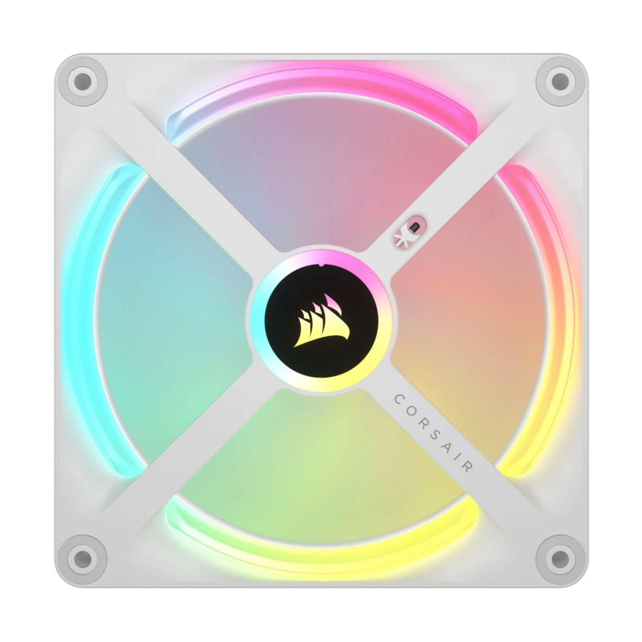 ABANICO CORSAIR ICUE LINK QX140 RGB WHITE 2X14CM