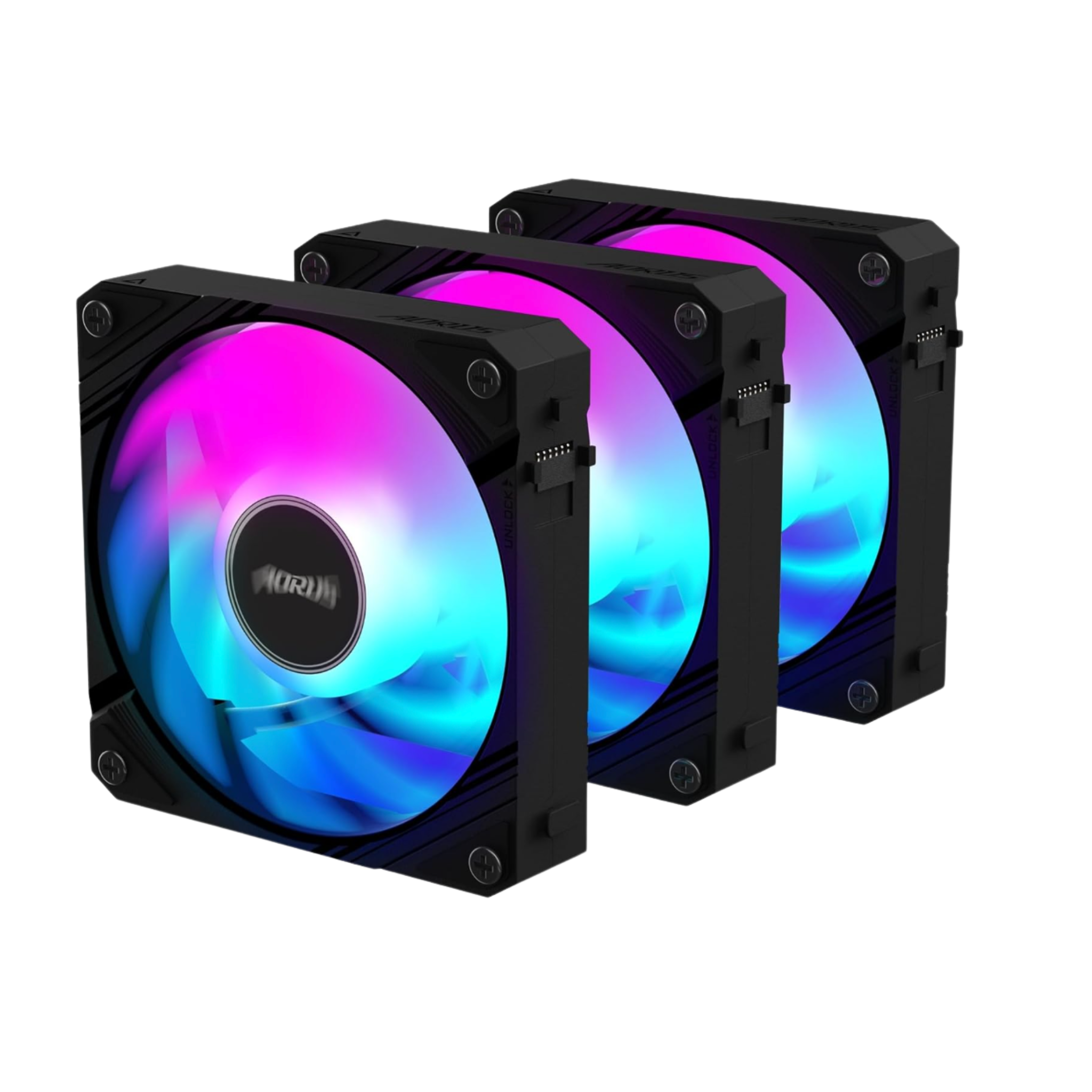 ABANICO RGB GIGABYTE AORUS EZ CHAIN FAN 120 ICE (3-PACK) 120MM
