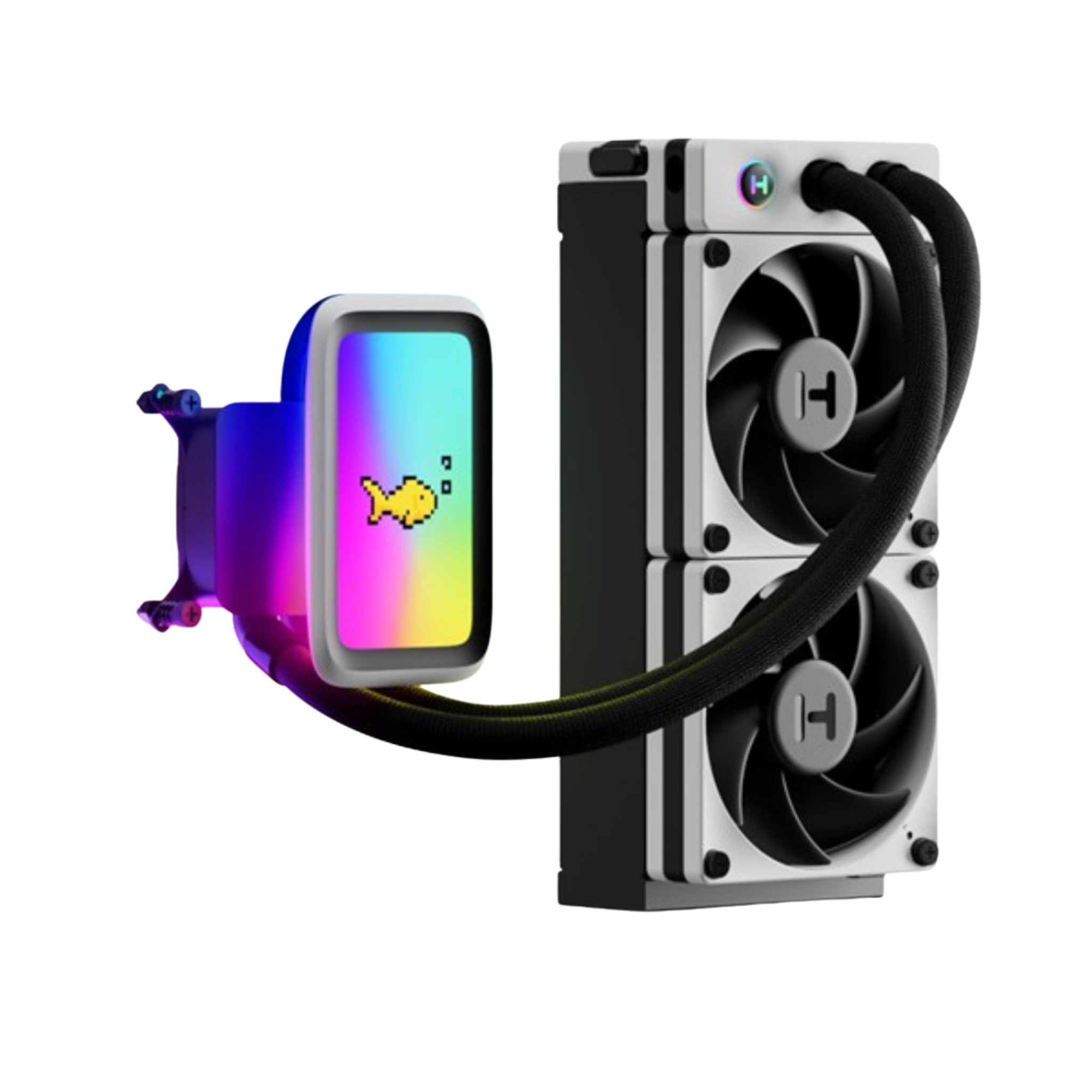 ENFRIAMIENTO LIQUIDO RGB HYTE THICC Q60 FAN-HYTE-Q60-BW BLANCO